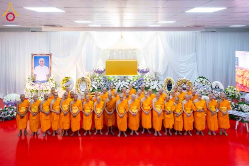 ภาพ No.315389:วันอังคารที่ 24 มีนาคม พ.ศ. 2569 พิธีบำเพ็ญกุศล คุณพ่อณรงค์ จินตมากุล  สิริอายุ 99 ปี 11 เดือน โยมบิดา พระครูปลัดรัตนวีรวัฒน์ (รังสฤษดิ์ อิทฺธิจินตโก) ที่ปรึกษาเจ้าคณะจังหวัดปทุมธานี เจ้าอาวาสวัดพระธรรมกาย  ณ ห้องปลูกศรัทธา 2 วัดพระธรรมกาย ปทุมธานี