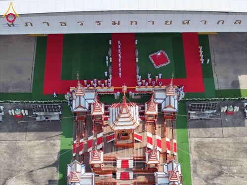 ภาพ No.316567:วันอาทิตย์ที่ 29 มีนาคม พ.ศ. 2569 พิธีทอดผ้าบังสุกุลและพิธีชำระร่าง โยมพ่อณรงค์ จินตมากุล  สิริอายุ 99 ปี 11 เดือน โยมบิดา พระครูปลัดรัตนวีรวัฒน์ (รังสฤษดิ์ อิทฺธิจินตโก) ที่ปรึกษาเจ้าคณะจังหวัดปทุมธานี เจ้าอาวาสวัดพระธรรมกาย  ณ ฌาปนสถานชั่วคราว ทางเข้า 