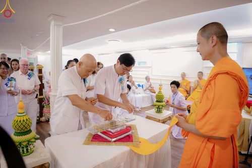 ภาพ No.144744:พิธีประดิษฐานลูกนิมิตมหาสมบัติ ผูกสีมาสถาปนาอุโบสถ บูชาธรรม ๘๐ ปี หลวงพ่อธัมมชโย วันอาทิตย์ที่ ๓๐ มิถุนายน พ.ศ. ๒๕๖๗ วัดพระธรรมกายนิวเจอร์ซี ประเทศสหรัฐอเมริกา