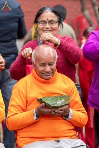 ภาพ No.209805:วันที่ 28 กุมภาพันธ์ พ.ศ.2568 พิธีเปิดโครงการบวชสามเณร พิธีถวายไทยธรรม พิธีขอขมามอบผ้าไตร  ณ เมืองปาตัน ประเทศเนปาล