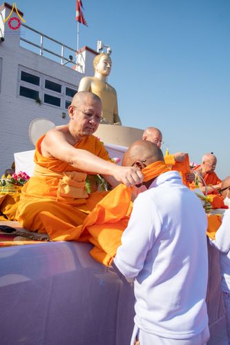 ภาพ No.130501:พิธีบรรพชาธรรมทายาท ในโครงการบรรพชา 1,250 รูป ณ แดนประสูติ สวนลุมพินี ประเทศเนปาล วันที่ 9 มีนาคม พ.ศ. 2567
