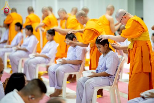 ภาพ No.213574:วันเสาร์ที่ 29 มีนาคม พ.ศ. 2568 พิธีปลงผม โครงการสามเณรยุวธรรมทายาท รุ่นที่ 33 โครงการสามเณรมัชฌิมธรรมทายาท รุ่นที่ 29 ณ ห้องปฏิบัติธรรมวิหารคด คอร์ 13 วัดพระธรรมกาย