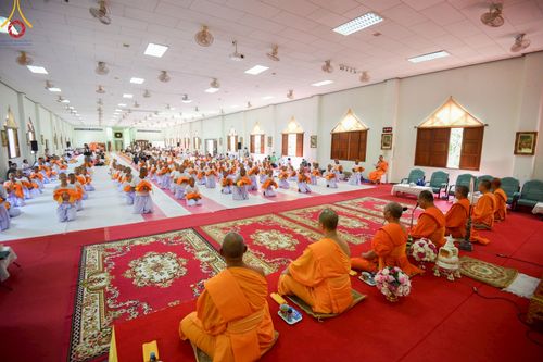 ภาพ No.216403:วันเสาร์ที่ 5 เมษายน พ.ศ. 2568 พิธีขอบรรพชา พิธีขอสรณคมน์และศีล พิธีขอนิสสัย พิธีถวายบาตร ในโครงการบรรพชาสามเณรฟื้นฟูพระพุทธศาสนาทั่วไทย  ณ วัดพระพุทธบาท ราชวรมหาวิหาร ต.ขุนโขลน อ.พระพุทธบาท จ.สระบุรี