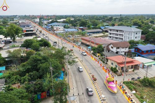 ภาพ No.68891:พิธีต้อนรับพระธรรมยาตรา ในโครงการธรรมยาตรากตัญญูบูชา มหาปูชนียาจารย์ พระมงคลเทพมุนี(สด จนฺทสโร) พระผู้ปราบมาร อนุสรณ์สถาน 7 แห่ง ปีที่ 11 วันที่ 3 มกราคม พ.ศ. 2566 ณ อนุสรณ์สถานมหาวิหารพระมงคลเทพมุนี จ.สุพรรณบุรี