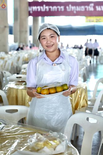 ภาพ No.323744:วันที่ 22 เมษายน พ.ศ.2569(วันคุ้มครองโลก) งานถวายมหาสังฆทาน 40,000 กว่าวัดทั่วประเทศ คณะสงฆ์ฉันภัตตาหารเพล