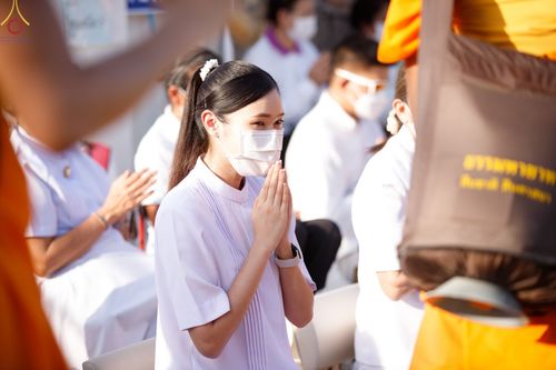 ภาพ No.70712:พิธีต้อนรับพระธรรมยาตรา ในโครงการธรรมยาตรากตัญญูบูชา มหาปูชนียาจารย์ พระมงคลเทพมุนี(สด จนฺทสโร) พระผู้ปราบมาร อนุสรณ์สถาน 7 แห่ง ปีที่ 11 วันที่ 14 มกราคม พ.ศ. 2566 ณ อนุสรณ์สถานลำดับที่ 3 สถานที่เกิดในเพศสมณะ วัดสองพี่น้อง อ.สองพี่น้อง จ.สุพรรณบุรี
