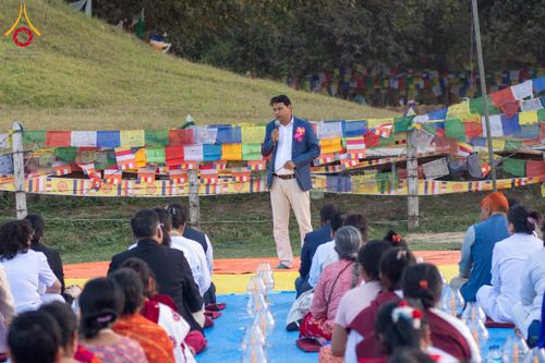 ภาพ No.132338:พิธีจุดโคมประทีปถวายเป็นพุทธบูชา ในโครงการบรรพชา 1,250 รูป ณ แดนประสูติ สวนลุมพินี ประเทศเนปาล วันที่ 17 มีนาคม พ.ศ. 2567