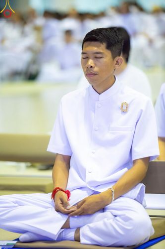 ภาพ No.222763:วันอาทิตย์ต้นเดือนที่ 4 พฤษภาคม พ.ศ. 2568 พิธีบูชาข้าวพระ ณ สภาธรรมกายสากล วัดพระธรรมกาย