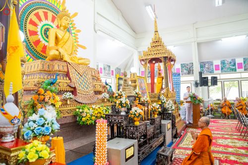 ภาพ No.87306:พิธีถวายสังฆทาน 323 วัด 4 จังหวัดชายแดนภาคใต้  ปีที่ 19 ครั้งที่ 165 พิธีมอบกองทุนหนุนแรงใจช่วยครูใต้  ปีที่ 16 ครั้งที่ 130 และพิธีทำบุญอุทิศส่วนกุศลให้ผู้วายชนม์ ณ วัดพุทธภูมิ อ.เมือง จ.ยะลา วันเสาร์ที่ 9 กันยายน พ.ศ. 2566