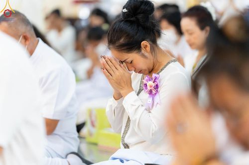 ภาพ No.102166:พิธีบรรพชาธรรมทายาท ในโครงการอุปสมบทหมู่ รุ่นบูชาธรรมมหาปูชนียาจารย์ ณ วัดเขาตะแบก อ.ศรีราชา จ.ชลบุรี วันเสาร์ที่ 9 ธันวาคม พ.ศ. 2566
