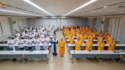 ภาพ No.63418:การสัมมนา World Peace Inner Peace : Lord Buddha 's Social Doctrine to resolve Global Issues ณ อาคาร 100 ปี คุณยายอาจารย์ฯ วัดพระธรรมกาย วันพฤหัสบดี ที่ 25 เมษายน พ.ศ. 2567