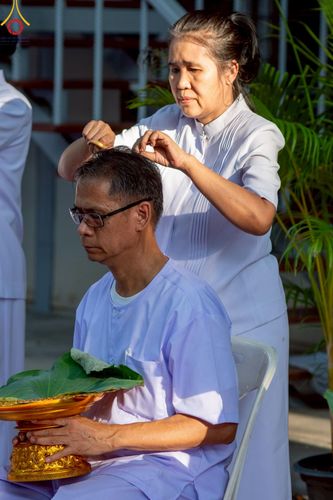 ภาพ No.216682:วันอาทิตย์ที่ 6 เมษายน พ.ศ. 2568 พิธีตัดปอยผม และปลงผมนาคธรรมทายาท โครงการบวชบูชาธรรม81ปี หลวงพ่อธัมมชโย โครงการ 1 และ 2 โครงการนานาชาติ AEC&WAB รุ่น CEO (ผู้บริหาร) รุ่นที่4 ณ หมู่บ้านบรรลุธรรม วัดพระธรรมกาย
