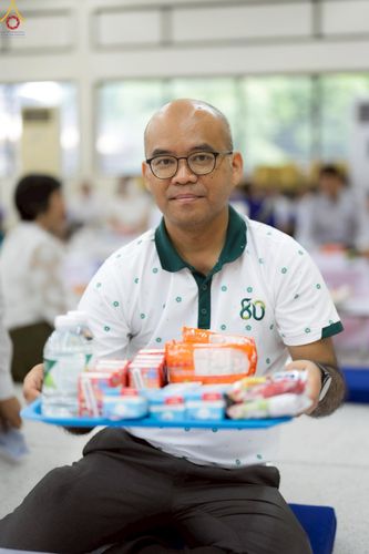 ภาพ No.243053:วันพฤหัสบดีที่ 4 กันยายน พ.ศ. 2568 เวลา 07.00-08.15 น. มหาวิทยาลัยเกษตรศาสตร์ กำแพงแสน ร่วมทำบุญตักบาตร Freshy KU85 พระสงฆ์ 85 รูป