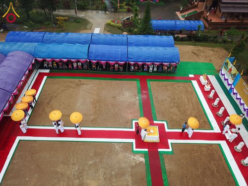 ภาพ No.174093:พิธีวางศิลาฤกษ์มหาสมบัติ โปรยรัตนชาติบ่อมงคลเศรษฐี ติดแผ่นทอง ลูกนิมิต - ช่อฟ้า เพื่อสถาปนาสร้างอุโบสถ บูชาธรรม 80 ปีหลวงพ่อธัมมชโย ณ วัดทุ่งเจริญธรรม อ.อมก๋อย จ.เชียงใหม่ วันที่ 8 พฤศจิกายน พ.ศ. 2567