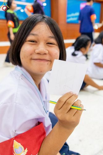 ภาพ No.106613:วันรวมพลังเด็กดี V-star ผู้นำฟื้นฟูศีลธรรมโลก จังหวัดสมุทรสาคร วันพฤหัสบดีที่ 28 ธันวาคม พ.ศ. 2566 ณ โรงเรียนสมุทรสาครวิทยาลัย อำเภอเมือง จังหวัดสมุทรสาคร