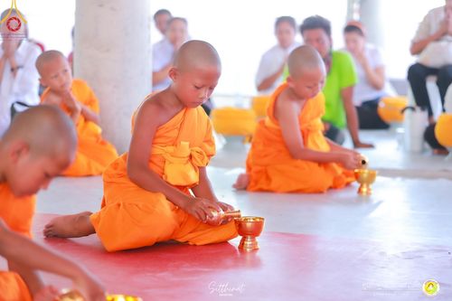 ภาพ No.135658:พิธีขอขมารับผ้าไตร , พิธีบรรพชา ในโครงการบรรพชาสามเณร ฟื้นฟูพระพุทธศาสนาทั่วไทย  ณ ศูนย์ปฏิบัติธรรมสวนผึ้ง จ.ราชบุรี วันที่ 4 เมษายน พ.ศ. 2567