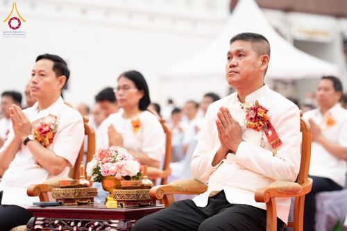 ภาพ No.210272:วันอาทิตย์ที่ 9 มีนาคม พ.ศ. 2568 พ่อเมืองโคราชจัดตักบาตรพระหมื่น ทำบุญเมือง 557 ปี