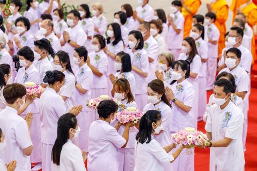 ภาพ No.77004:พิธีหล่อพระบรมพุทธเจ้า ในวันมาฆบูชา อาทิตย์ต้นเดือนที่ 6 มีนาคม พ.ศ. 2566 ณ วัดพระธรรมกาย จ.ปทุมธานี