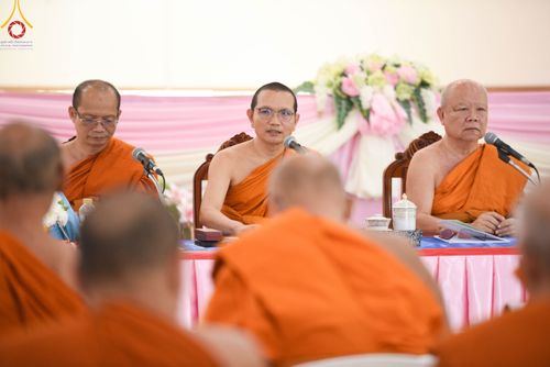 ภาพ No.103585:พิธีถวายจตุปัจจัย และภัตตาหารเป็นสังฆทาน , พิธีมอบอักษรสารตราตั้งฐานานุกรม และพัดยศ , การประชุมคณะสงฆ์ประจำจังหวัดสระบุรี  ณ ศูนย์ปฏิบัติธรรมจังหวัดสระบุรี อ.พระพุทธบาท จ.สระบุรี   วันอังคารที่ 19 ธันวาคม  พ.ศ. 2566