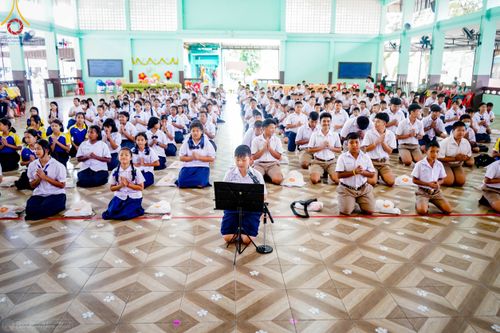 ภาพ No.104795:วันรวมพลังเด็กดี V-star ผู้นำฟื้นฟูศีลธรรมโลก จังหวัดพังงา วันที่ 22 ธันวาคม พ.ศ. 2566 ณ โรงเรียนอนุบาลพังงา