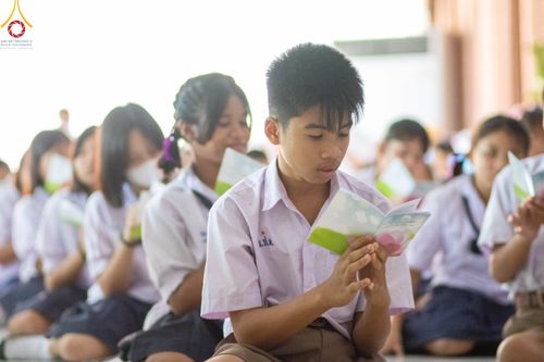 ภาพ No.104895:วันรวมพลังเด็กดี V-star ผู้นำฟื้นฟูศีลธรรมโลก จังหวัดกำแพงเพชร ณ ศูนย์ปฏิบัติธรรมกำแพงเพชร ในอุปถัมภ์พระพรหมวชิรปัญญาจารย์ วันที่ 22 ธันวาคม พ.ศ. 2566