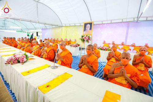 ภาพ No.119062:พิธีถวายภัตตาหารเป็นสังฆทาน แด่คณะพระธรรมยาตรา วันที่ 27 มกราคม พ.ศ. 2567 ณ อนุสรณ์สถานบางปลา จ.นครปฐม