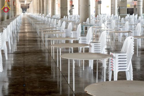 ภาพ No.217619:วันที่ 2-14 เมษายน พ.ศ. 2568 เจ้าหน้าที่เตรียมงานวันคุ้มครองโลก ชุดที่ 1 วัดพระธรรมกาย จ.ปทุมธานี