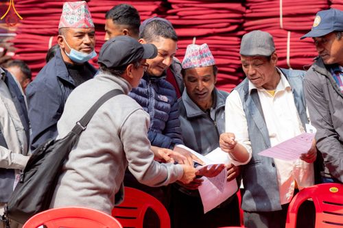 ภาพ No.209837:วันที่ 28 กุมภาพันธ์ พ.ศ.2568 พิธีเปิดโครงการบวชสามเณร พิธีถวายไทยธรรม พิธีขอขมามอบผ้าไตร  ณ เมืองปาตัน ประเทศเนปาล