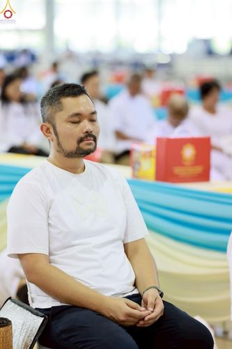 ภาพ No.236128:วันที่ 3 สิงหาคม พ.ศ. 2568 พิธีบูชาข้าวพระ ณ สภาธรรมกายสากล วัดพระธรรมกาย