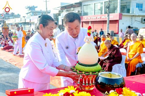 ภาพ No.212967:วันที่ 14 - 15 มีนาคม พ.ศ. 2568 คณะสงฆ์และสามเณรเดินธรรมยาตรา ในโครงการบวชสามเณรเนปาล 500 รูป ไปยังสถานที่รอบมายาเทวีและลุมพินีเกรด ณ ลุมพินี ประเทศเนปาล