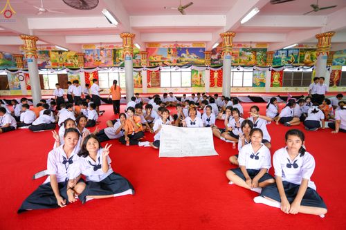 ภาพ No.338538:วันที่ 2-3 กรกฎาคม พ.ศ.2569 โครงการอบรมคุณธรรม จริยธรรมและความดีสากล ประจำปีการศึกษา2569 นักเรียนกว่า 150 คน  ณ วัดราษฎร์บูรณะ (วัดบางปลา) ต.บางปลา อ.บางพลี จ.สมุทรปราการ