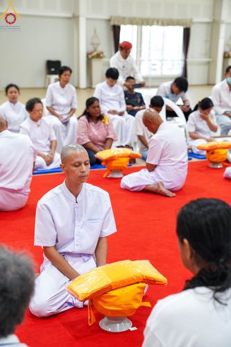 ภาพ No.101264:พิธีบรรพชาธรรมทายาท ในโครงการอุปสมบทบูชาธรรม มหาปูชนียาจารย์ พ.ศ. 2566 ณ วัดไชยชุมพลชนะสงคราม จ.กาญจนบุรี วันที่ 6 ธันวาคม พ.ศ. 2566