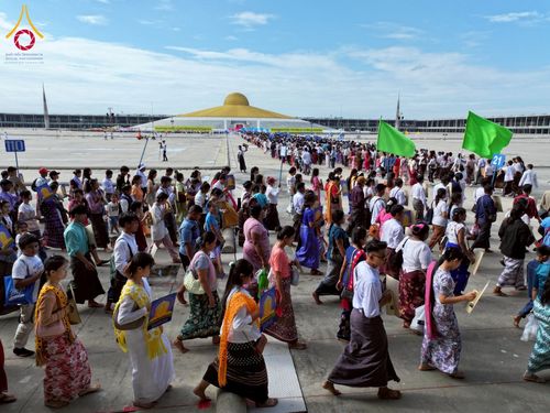 ภาพ No.232766:วันอาทิตย์ที่ 6 กรกฏาคม พ.ศ. 2568 พิธีสวดธัมมจักกัปปวัตตนสูตร เมียนมา ครั้งที่ 8 ณ มหาธรรมกายเจดีย์ วัดพระธรรมกาย