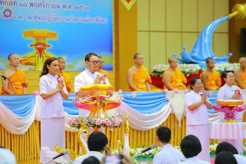 ภาพ No.183836:พิธีทอดกฐิน ณ ศูนย์กัลยาณมิตรพิจิตร ในโครงการทอดกฐินสามัคคีทั่วไทย 30,000 วัด บูชาธรรม 80 ปี หลวงพ่อธัมมชโย โดยคณะศิษยานุศิษย์วัดพระธรรมกาย วันที่ 11 พฤศจิกายน พ.ศ. 2567