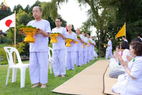 ภาพ No.147391:พิธีตัดปอยผม ขอขมา มอบบาตร ผ้าไตร โครงการปฐมอุปสมบท สมโภชอุโบสถ บูชาธรรม 80 ปี หลวงพ่อธัมมชโย ณ วัดพระธรรมกายโทชิหงิ ประเทศญี่ปุ่น วันพฤหัสบดีที่ 8 สิงหาคม พ.ศ. 2567