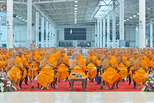 ภาพ No.76897:พิธีบูชาข้าวพระ ในวันมาฆบูชา อาทิตย์ต้นเดือนที่ 6 มีนาคม พ.ศ. 2566 ณ วัดพระธรรมกาย จ.ปทุมธานี