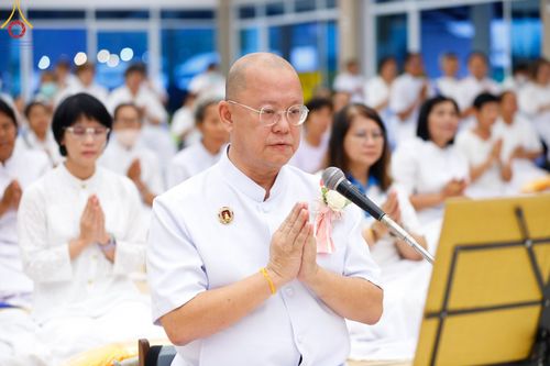 ภาพ No.127798:พิธีถวายภัตตาหารเป็นสังฆทาน แด่คณะพระธรรมยาตราฯ ในโครงการธรรมยาตราอัญเชิญพระบรมสารีริกธาตุ ประดิษฐาน ณ มหารัตนเจดีย์สิริปทุมสวรรค์ อ.บางกล่ำ จ.สงขลา วันที่ 9 มีนาคม พ.ศ. 2567