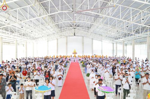 ภาพ No.97525:พิธีทอดกฐินสามัคคีเพื่อสร้างกำแพงแก้ว ณ ธุดงคสถานนครสวรรค์  วันที่ 19 พฤศจิกายน พ.ศ. 2566