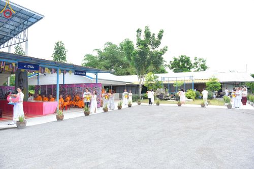 ภาพ No.142971:พิธีทอดผ้าป่าสามัคคีเพื่อสมทบทุนสร้างหอฉัน ๑๑๓ ปี  คุณยายอาจารย์มหารัตนอุบาสิกาจันทร์ขนนกยูง ครั้งที่ ๙ วันอาทิตย์ที่ ๓๐  มิถุนายน พ.ศ. ๒๕๖๗ ณ ศูนย์การศึกษาจอมบึง ต.รางบัว อ.จอมบึง จ.ราชบุรี