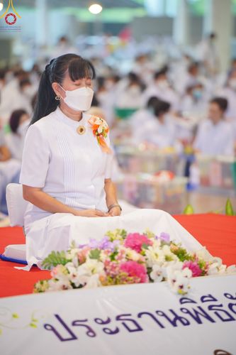 ภาพ No.78808:พิธีตักบาตร ข้าวสารอาหารแห้ง พิธีบูชาข้าวพระ ในวันอาทิตย์ต้นเดือนที่ 2 เมษายน พ.ศ. 2566