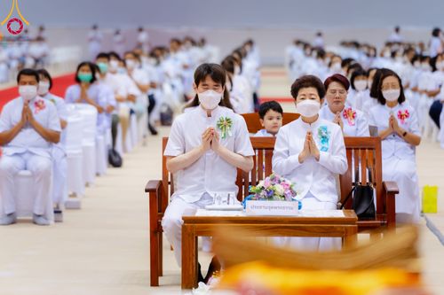 ภาพ No.91050:พิธีบำเพ็ญกุศลสวดพระอภิธรรม  อุบาสกถาวร พรหมถาวร (อุบาสกผู้ปั้นพระ) คืนสุดท้าย วันศุกร์ที่ 20 ตุลาคม พ.ศ. 2566 ณ ห้องแก้วสารพัดนึก 1 สภาธรรมกายสากล วัดพระธรรมกาย จ.ปทุมธานี