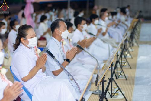 ภาพ No.73965:พิธีถวายภัตตาหารเป็นสังฆทาน แด่คณะพระธรรมยาตราฯ ในโครงการธรรมยาตรากตัญญูบูชา มหาปูชนียาจารย์ พระมงคลเทพมุนี(สด จนฺทสโร) พระผู้ปราบมาร อนุสรณ์สถาน 7 แห่ง ปีที่ 11 วันที่ 24 มกราคม พ.ศ. 2566