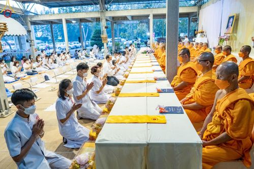 ภาพ No.71407:พิธีถวายภัตตาหารเป็นสังฆทาน แด่คณะพระธรรมยาตราฯ ในโครงการธรรมยาตรากตัญญูบูชา มหาปูชนียาจารย์ พระมงคลเทพมุนี(สด จนฺทสโร) พระผู้ปราบมาร อนุสรณ์สถาน 7 แห่ง ปีที่ 11 วันที่ 16 มกราคม พ.ศ. 2566