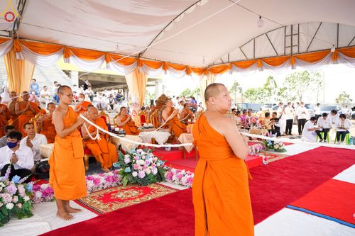 ภาพ No.79524:พิธีเททองหล่อพระประธาน ประจำอุโบสถวัดสายสุวพรรณ ณ มณฑลพิธีฯ ธรรมอุทยาน สัตตมหาสถาน หน้าอุโบสถวัดสายสุวพรรณ ต.คลองสี่ อ.คลองหลวง จ.ปทุมธานี วันเสาร์ที่ 1 เมษายน พ.ศ. 2566