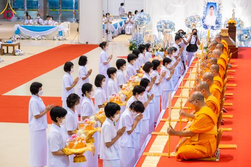 ภาพ No.91022:พิธีบำเพ็ญกุศลสวดพระอภิธรรม  อุบาสกถาวร พรหมถาวร (อุบาสกผู้ปั้นพระ) คืนที่ 6 วันพฤหัสบดีที่ 19 ตุลาคม พ.ศ. 2566 ณ ห้องแก้วสารพัดนึก 1 สภาธรรมกายสากล วัดพระธรรมกาย จ.ปทุมธานี