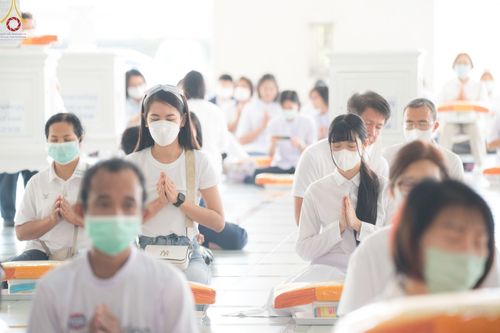 ภาพ No.72809:พิธีเจริญพระพุทธมนต์ และถวายภัตตาหารเป็นสังฆทาน เนื่องในวันคล้ายวันเกิด ครบรอบ 114 ปี คุณยายอาจารย์มหารัตนอุบาสิกาจันทร์ ขนนกยูง วันที่ 19 มกราคม พ.ศ. 2566 ณ หอฉันคุณยายอาจารย์ฯ วัดพระธรรมกาย จ.ปทุมธานี