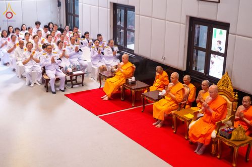ภาพ No.332324:วันเสาร์ที่ 6 มิถุนายน พ.ศ.2569 พิธีต้อนรับสัญญาบัตร พัดยศ พระราชภาวนาวชิรวิเทศ วิ. ณ อุโบสถพระไตรปิฏก วัดพระธรรมกาย