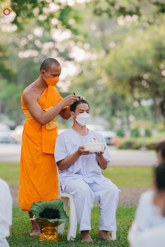 ภาพ No.80113:พิธีตัดปอยผมและปลงผมนาคธรรมทายาท โครงการอุปสมบทหมู่ธรรมทายาท พุทธศาสตร์สากลรุ่นที่ 7 (ภาคฤดูร้อน) วันอาทิตย์ที่ 9 เมษายน พ.ศ.2566