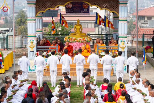ภาพ No.313347:วันพุธที่ 11 มีนาคม พ.ศ. 2569 พิธีตัดปอยผมโครงการบรรพชาสามเณร  ณ วัดอเชศวร (Aksheswar Mahavihar) ประเทศเนปาล