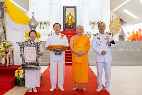 ภาพ No.332300:วันเสาร์ที่ 6 มิถุนายน พ.ศ.2569 พิธีต้อนรับสัญญาบัตร พัดยศ พระราชภาวนาวชิรวิเทศ วิ. ณ อุโบสถพระไตรปิฏก วัดพระธรรมกาย